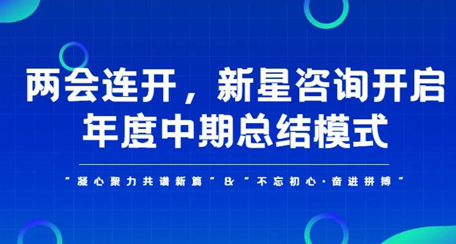 两会连开，新星咨询开启年度中期总结模式